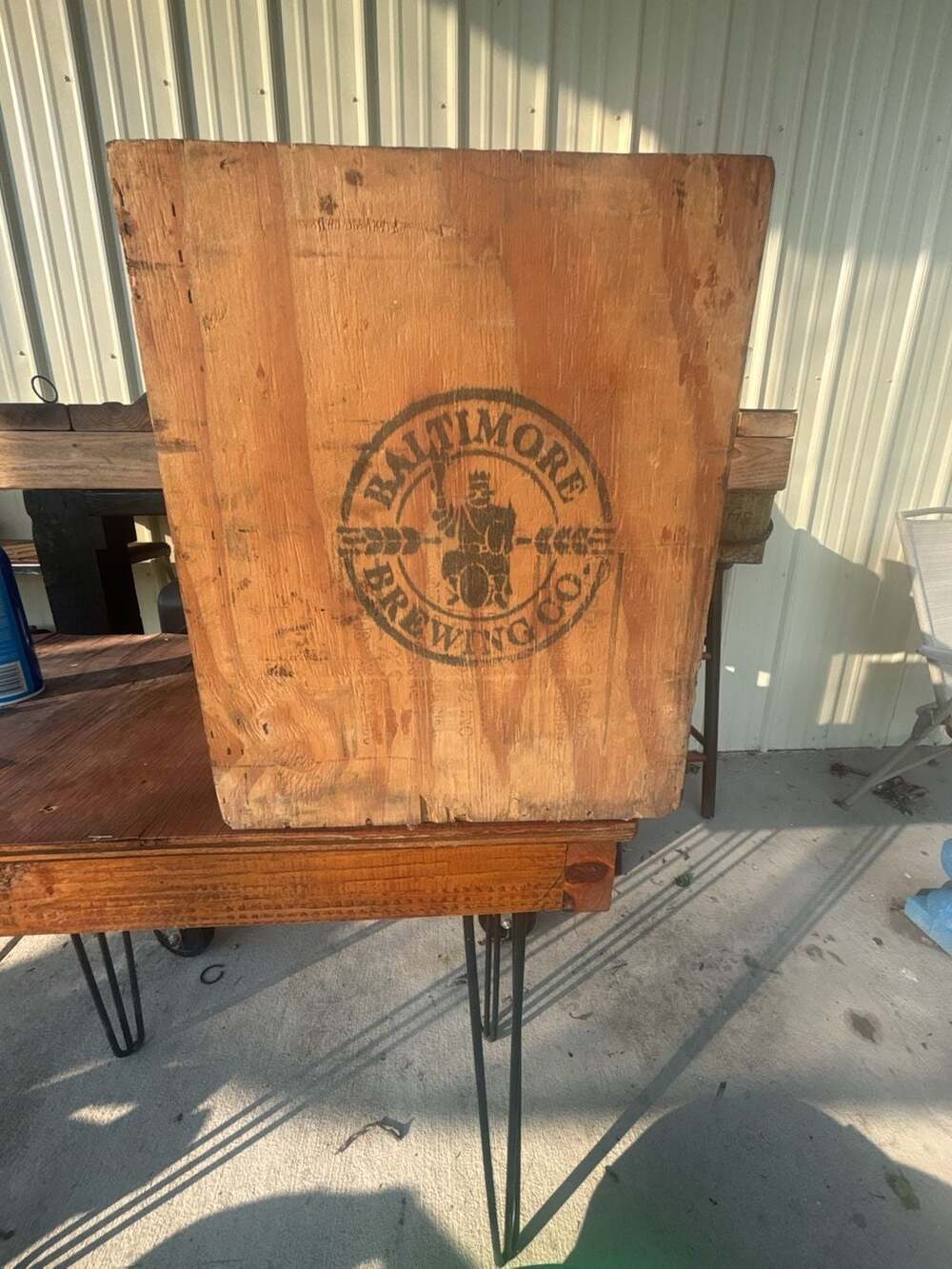 Vintage Baltimore Brewing Co. Wooden Beer Crate